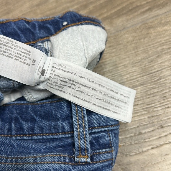 Abercrombie & Fitch The 90’s Straight Ultra High Rise Jeans Blue Sz 25 - Picture 13 of 13